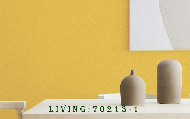Giấy dán tường hàn quốc 70213-1 màu vàng hiện đại