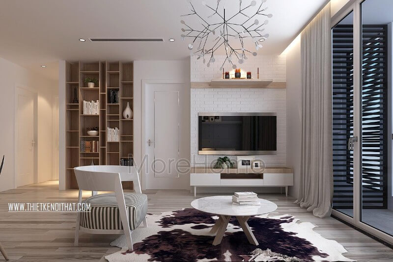 Trang trí phòng khách chung cư ấn tượng hơn với giấy dán tường Hàn Quốc cao cấp Giấy dán tường hàn quốc tại hải phòng
