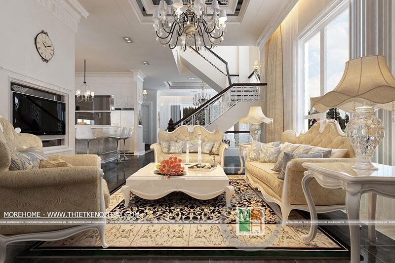 Sofa tân cổ điển Sofa tân cổ điển