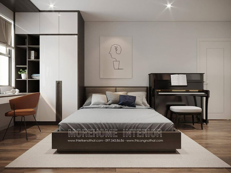 Thiết kế phòng ngủ phong cách hiện đại tối giản Thiết kế phòng ngủ
